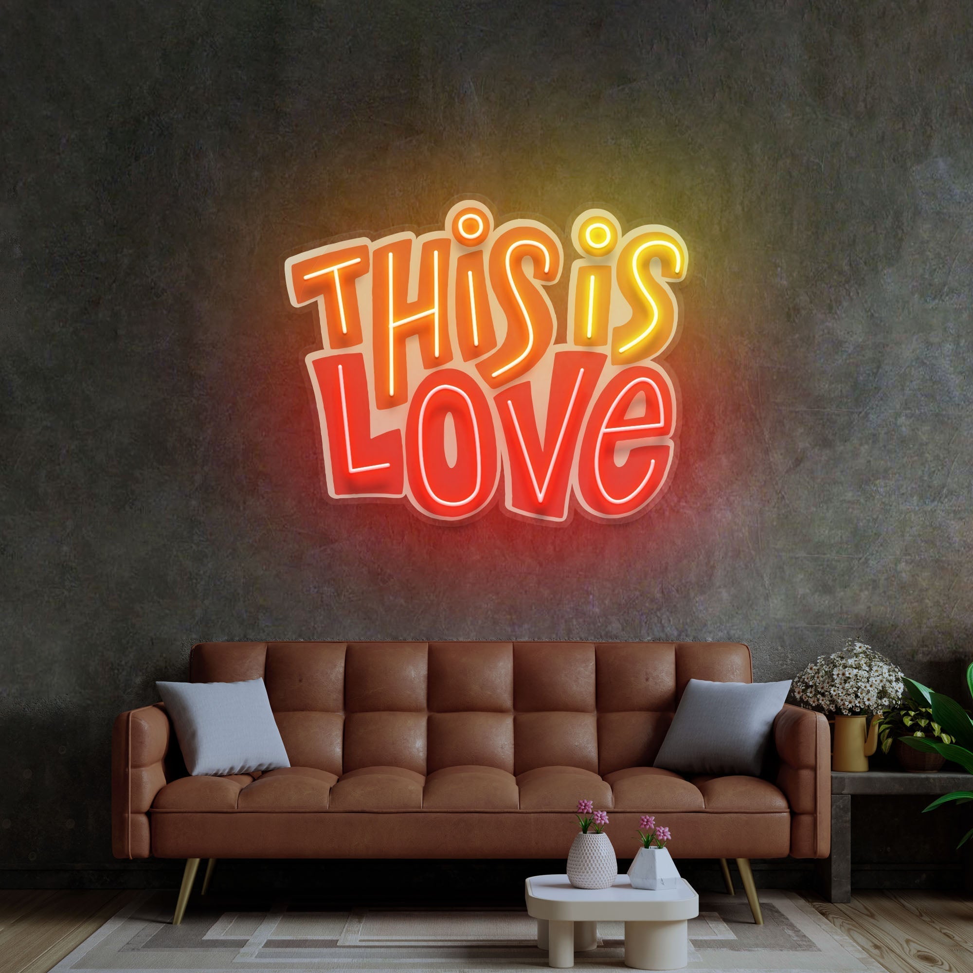 This Is Love LED Neon Sign Light Pop Art