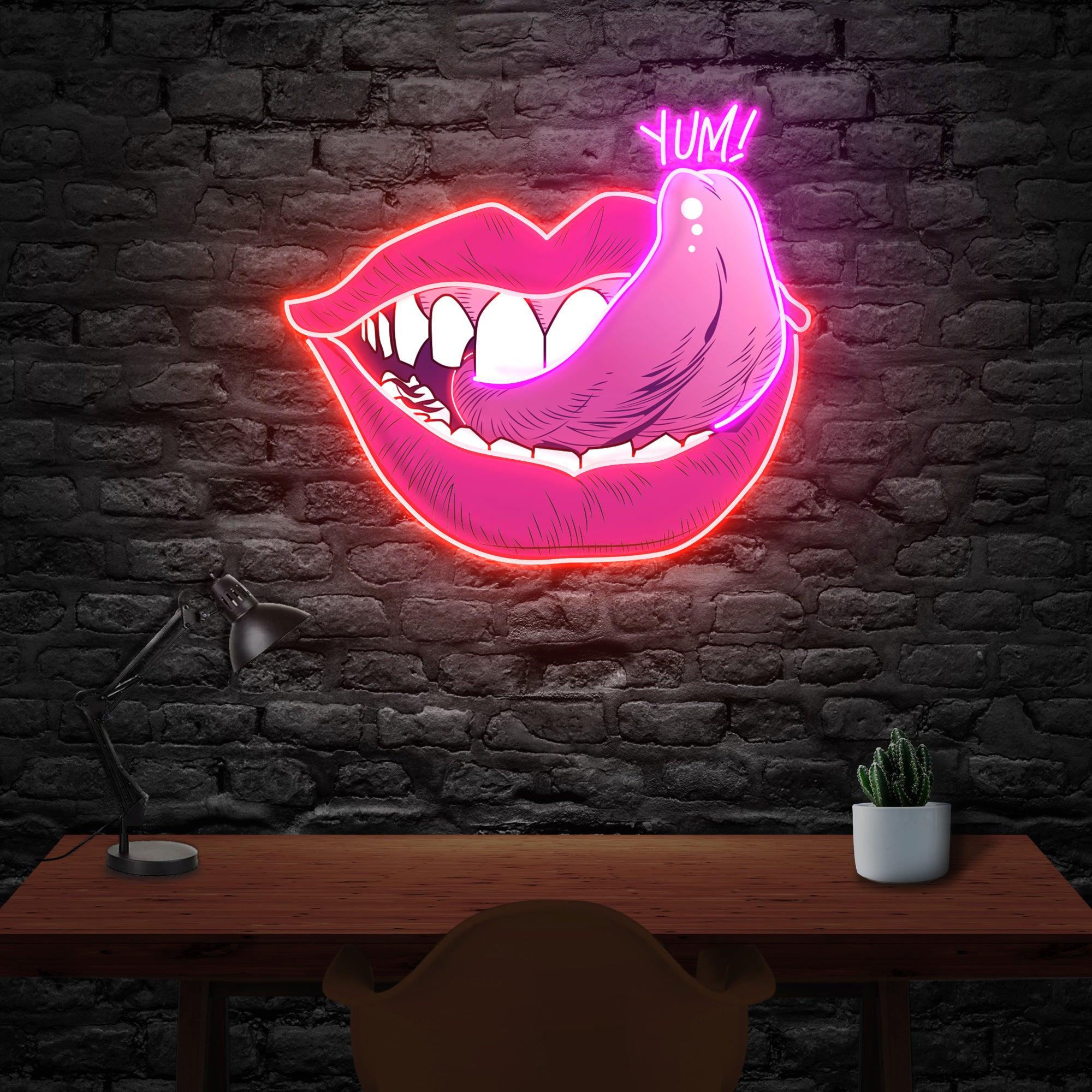 Taste of Your Lips Led Neon Acrylic Artwork