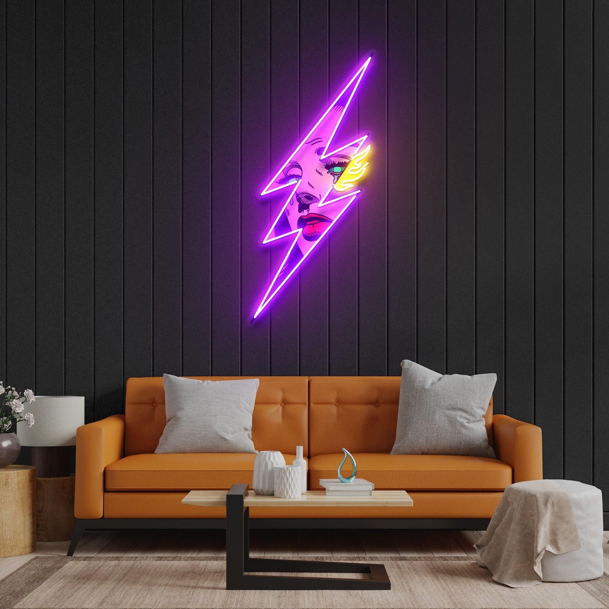 Thunder Girl Led Neon Acrylic Artwork