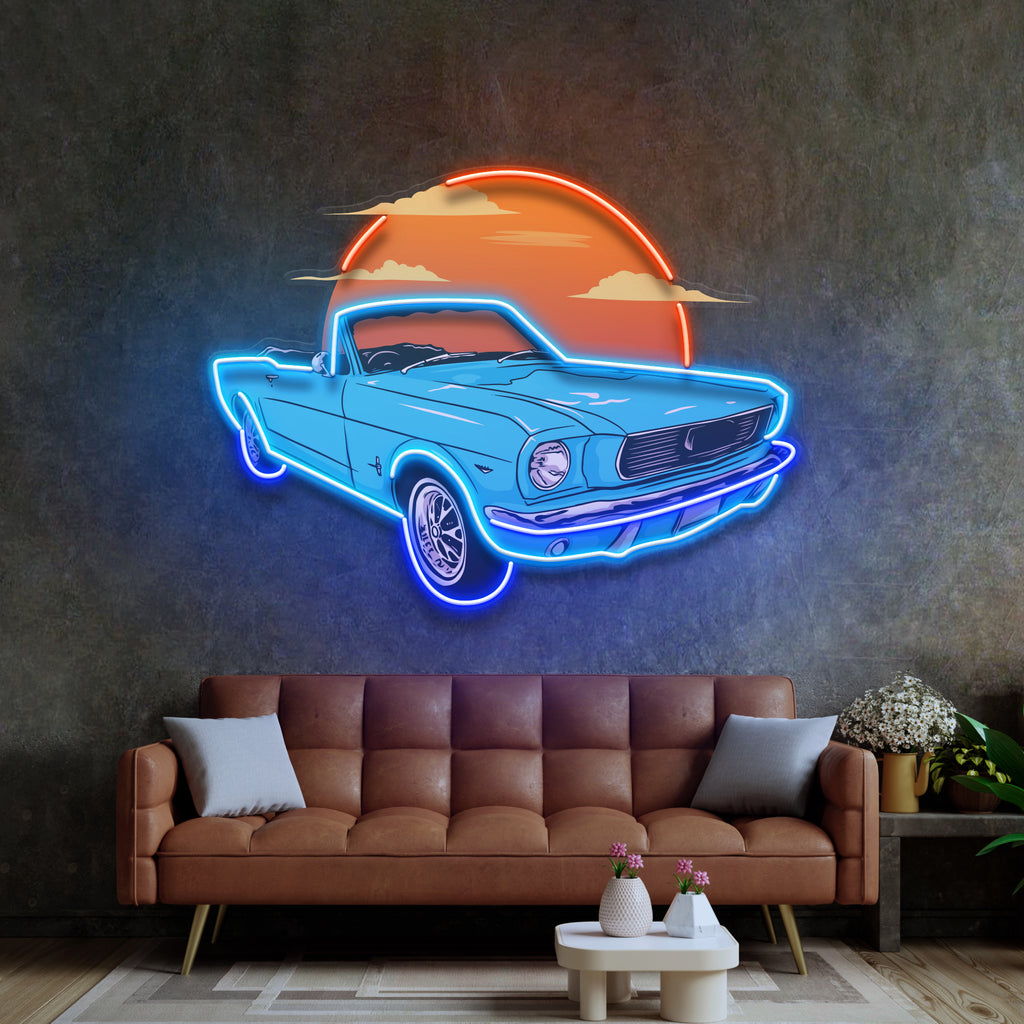 Summer Vintage Car LED Neon Sign Light Pop Art