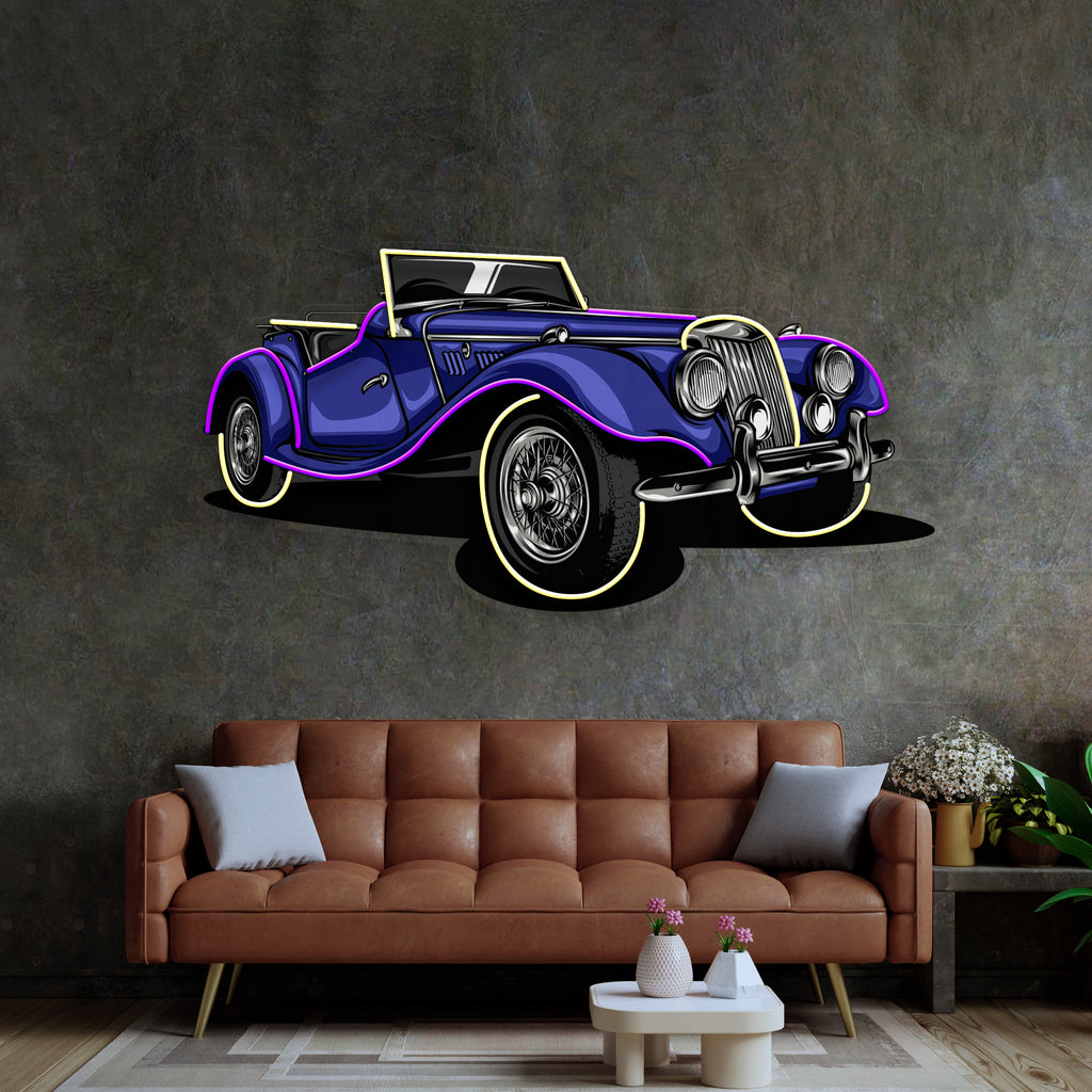 Vintage Classic Car LED Neon Sign Light Pop Art