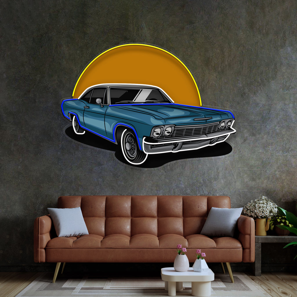 Vintage Retro Car LED Neon Sign Light Pop Art