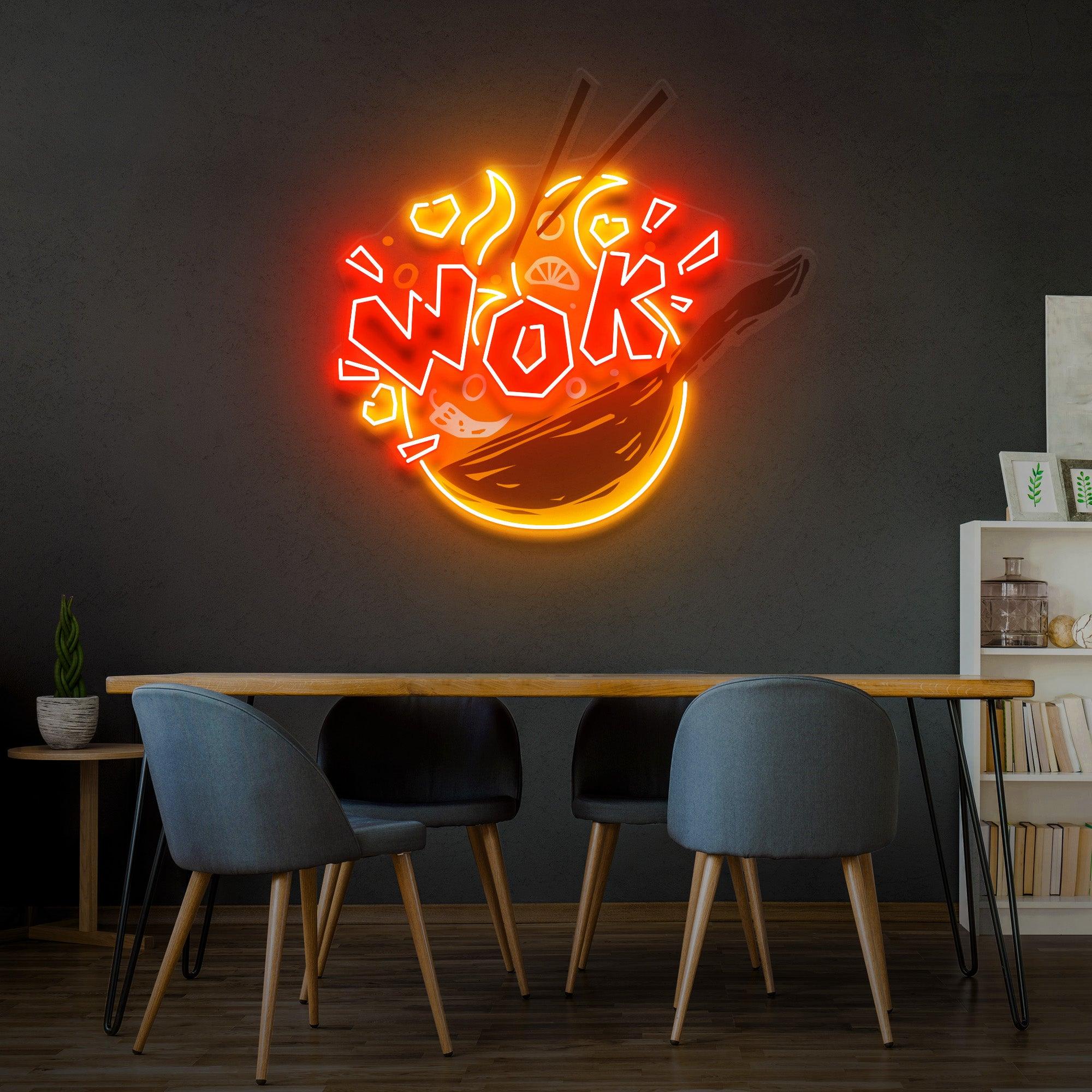 WOK Led Neon Acrylic Artwork