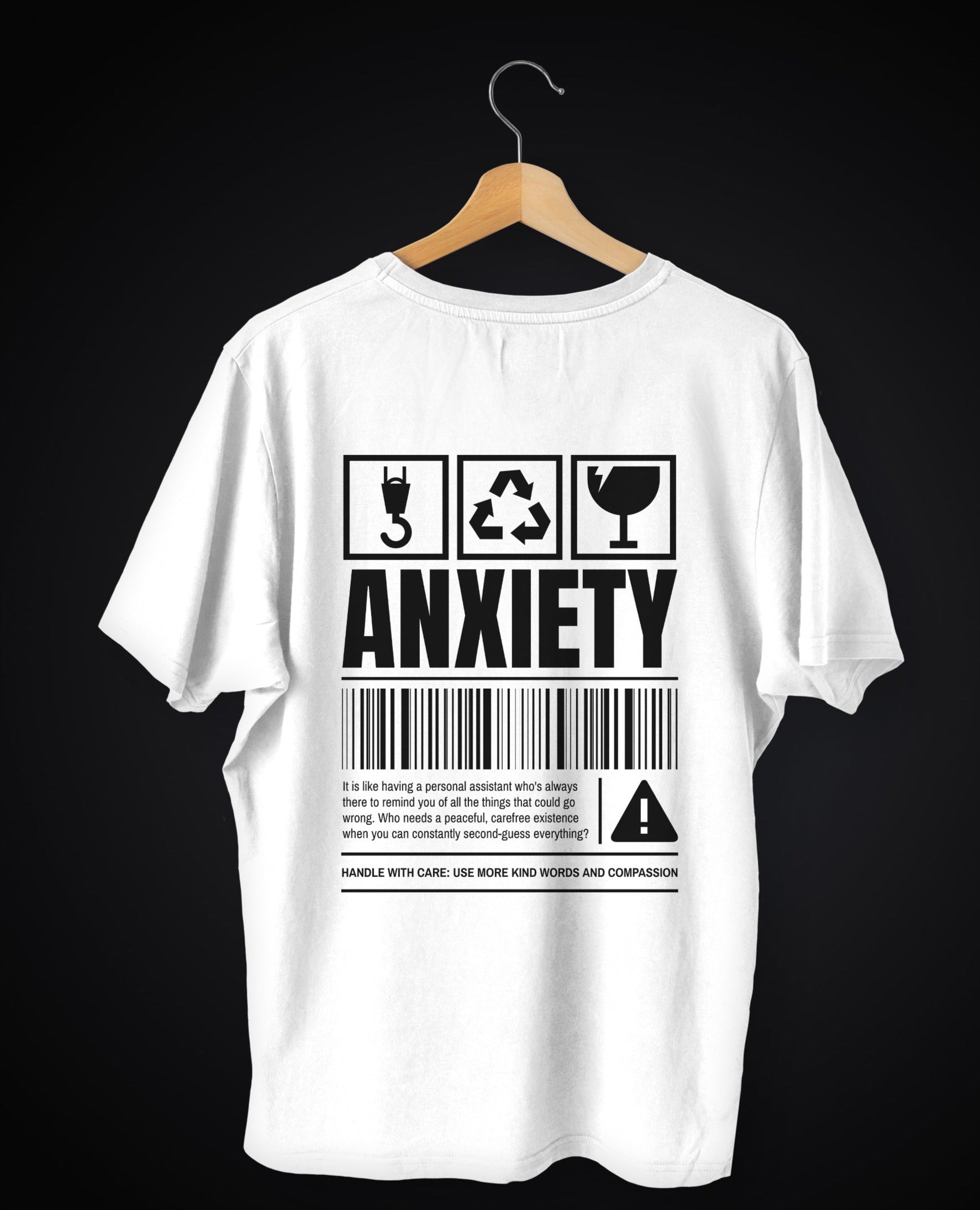 "ANXIETY" UNISEX OVERSIZE TEE