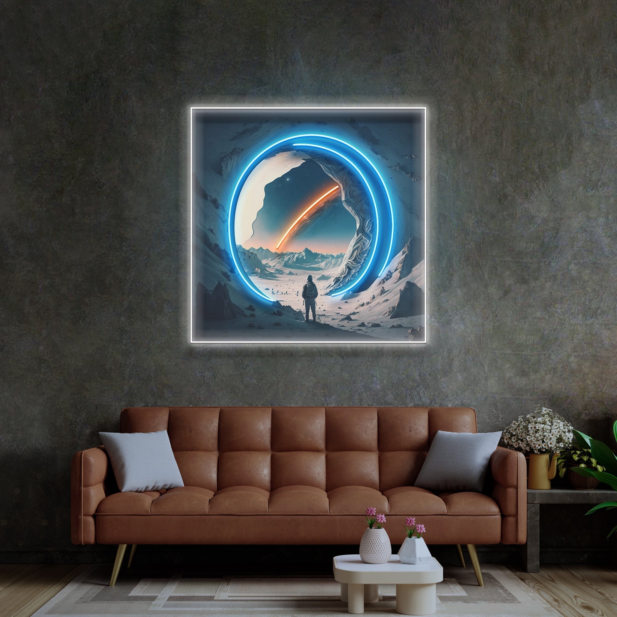 Astronaut Experiencing The Space LED Neon Sign Light Pop Art