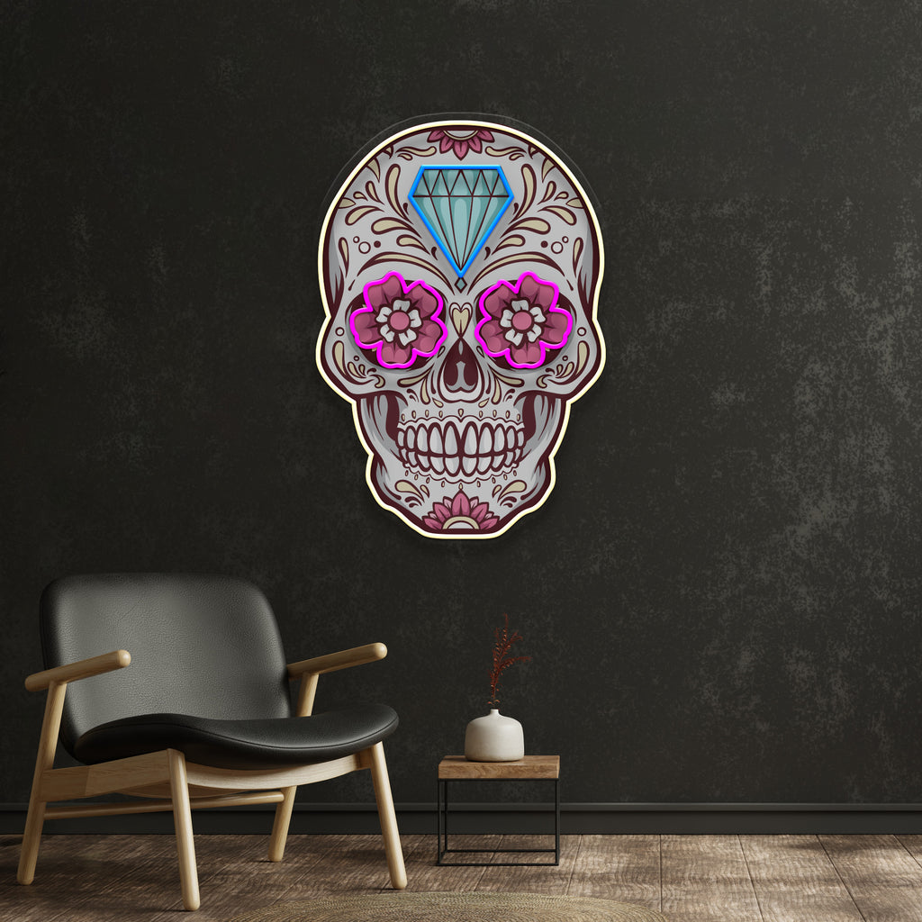 Decor Skull LED Neon Sign Light Pop Art