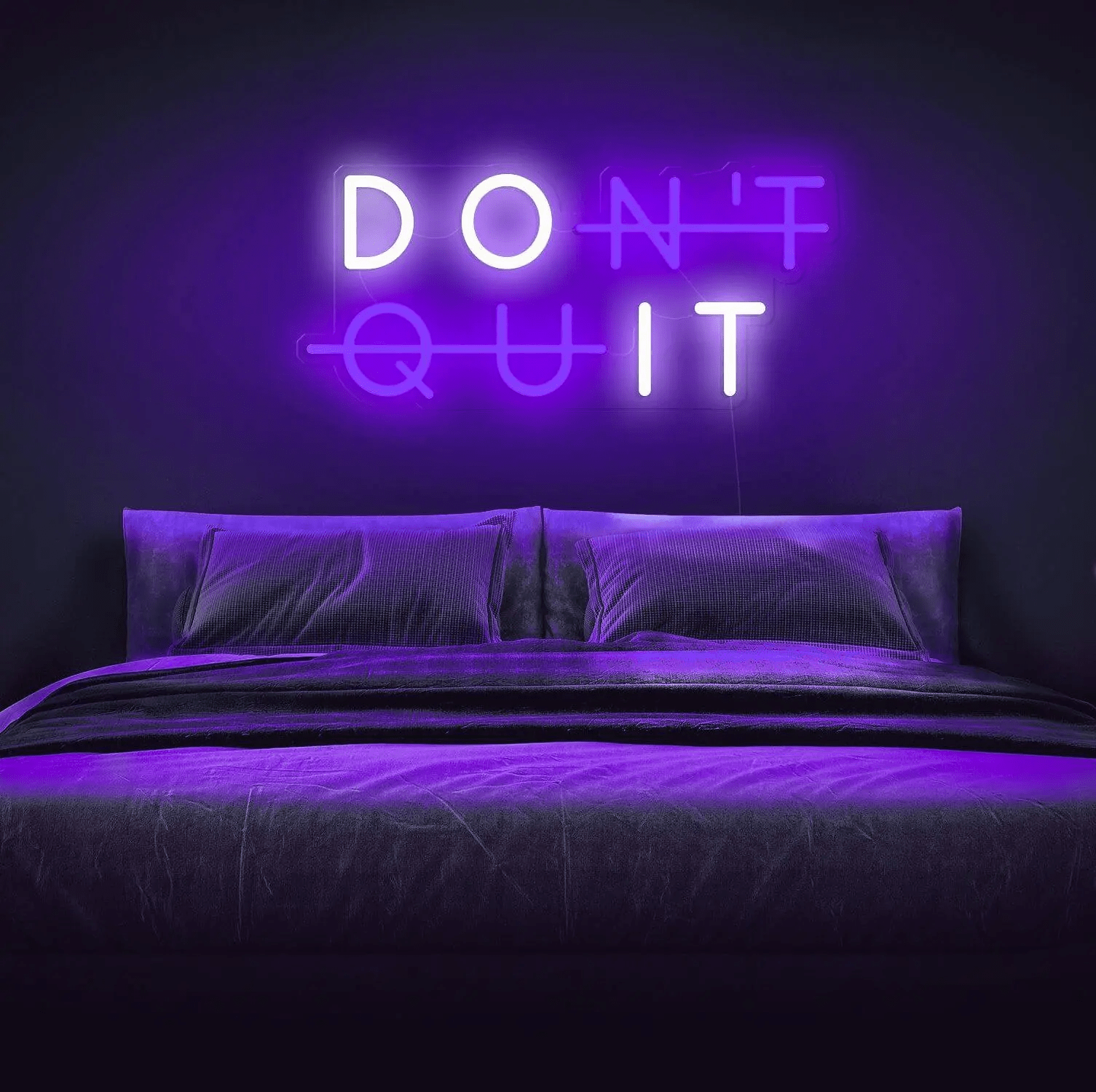 Don't Quit - Neon LED Quotes