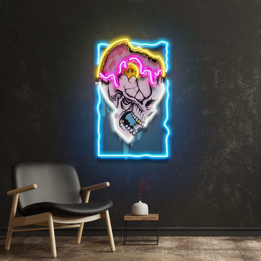 Feeling Skull LED Neon Sign Light Pop Art