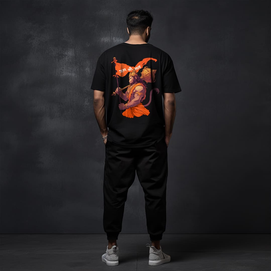 Jai Hanuman  Oversized Printed Tshirt for Men and Women