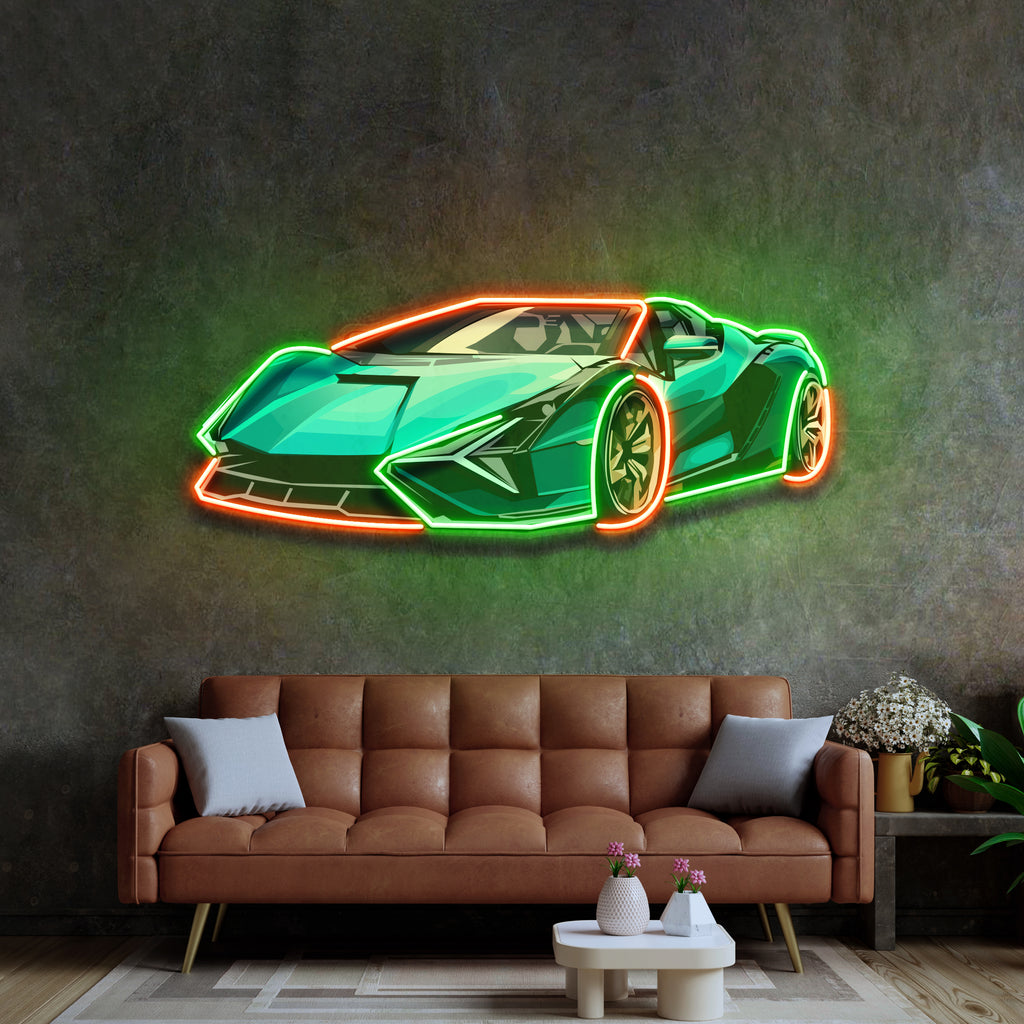 Hypercar LED Neon Sign Light Pop Art