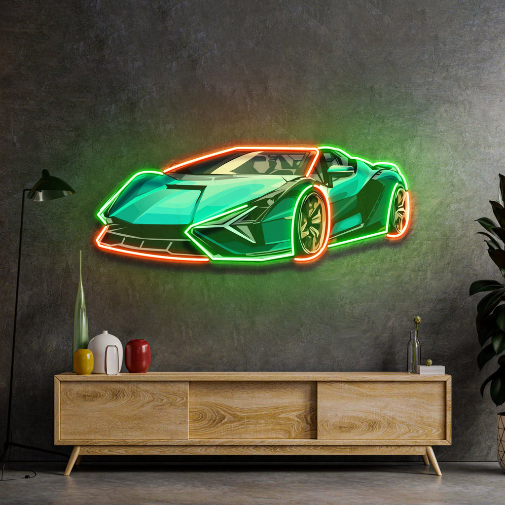 Hypercar LED Neon Sign Light Pop Art