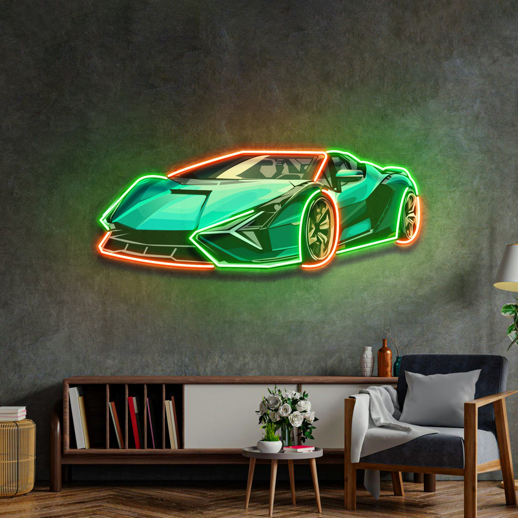 Hypercar LED Neon Sign Light Pop Art