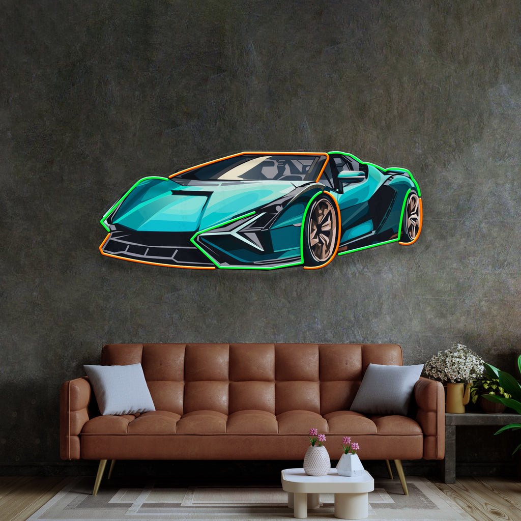 Hypercar LED Neon Sign Light Pop Art