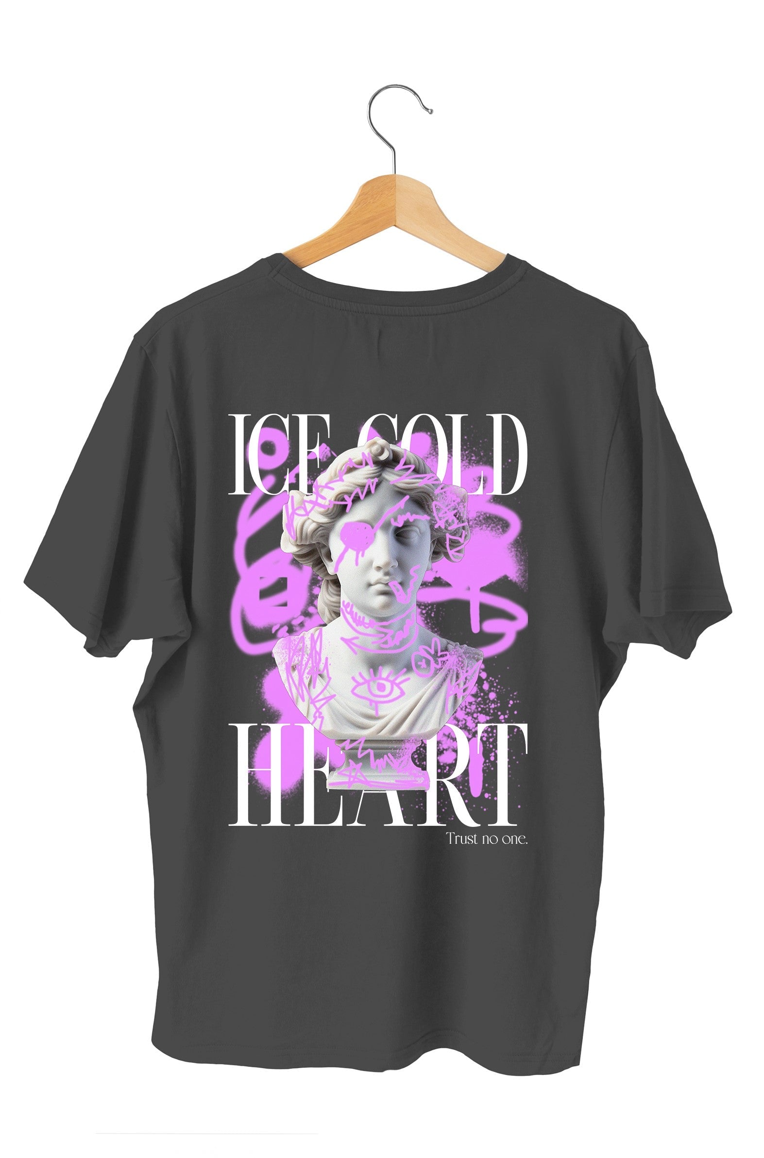 "ICE COLD HEART" UNISEX OVERSIZE TEE