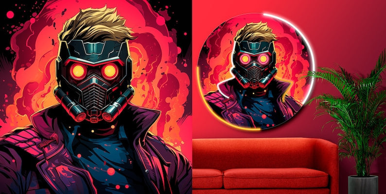 Star Lord Led Neon Acrylic Artwork