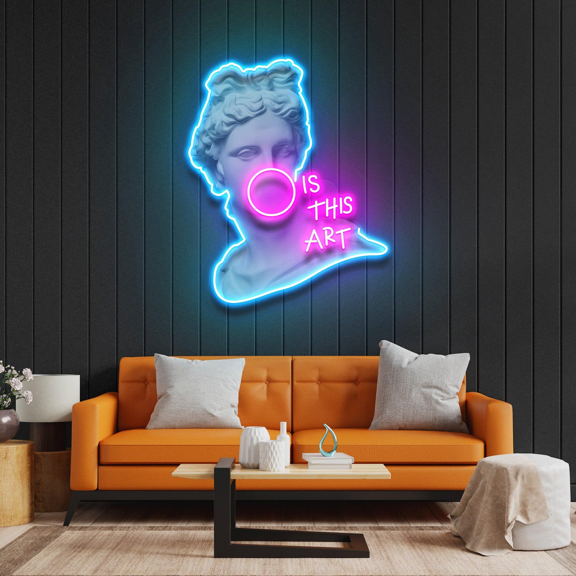 Is This Art Led Neon Acrylic Artwork