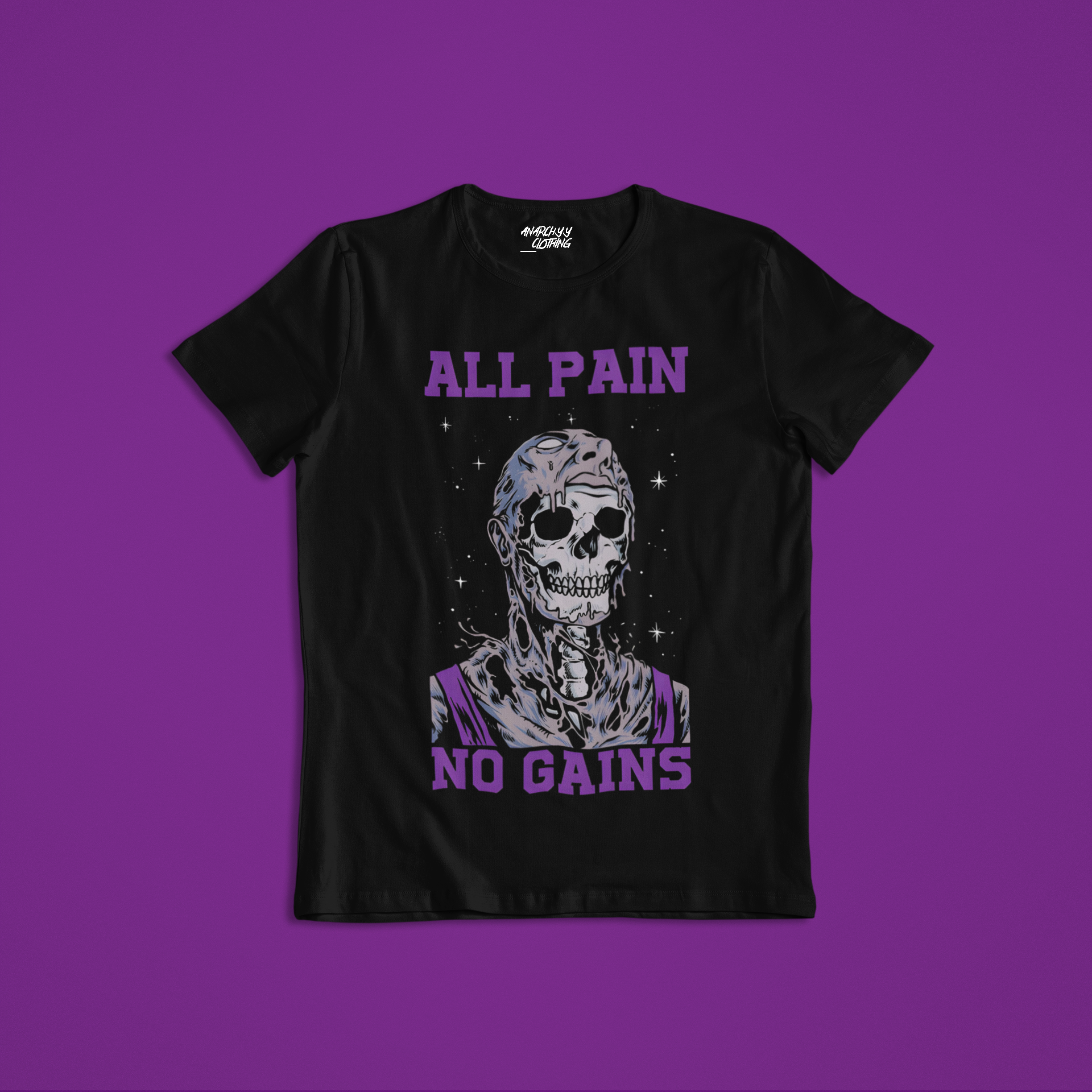 "All PAIN NO GAIN" REGULAR FIT TEE