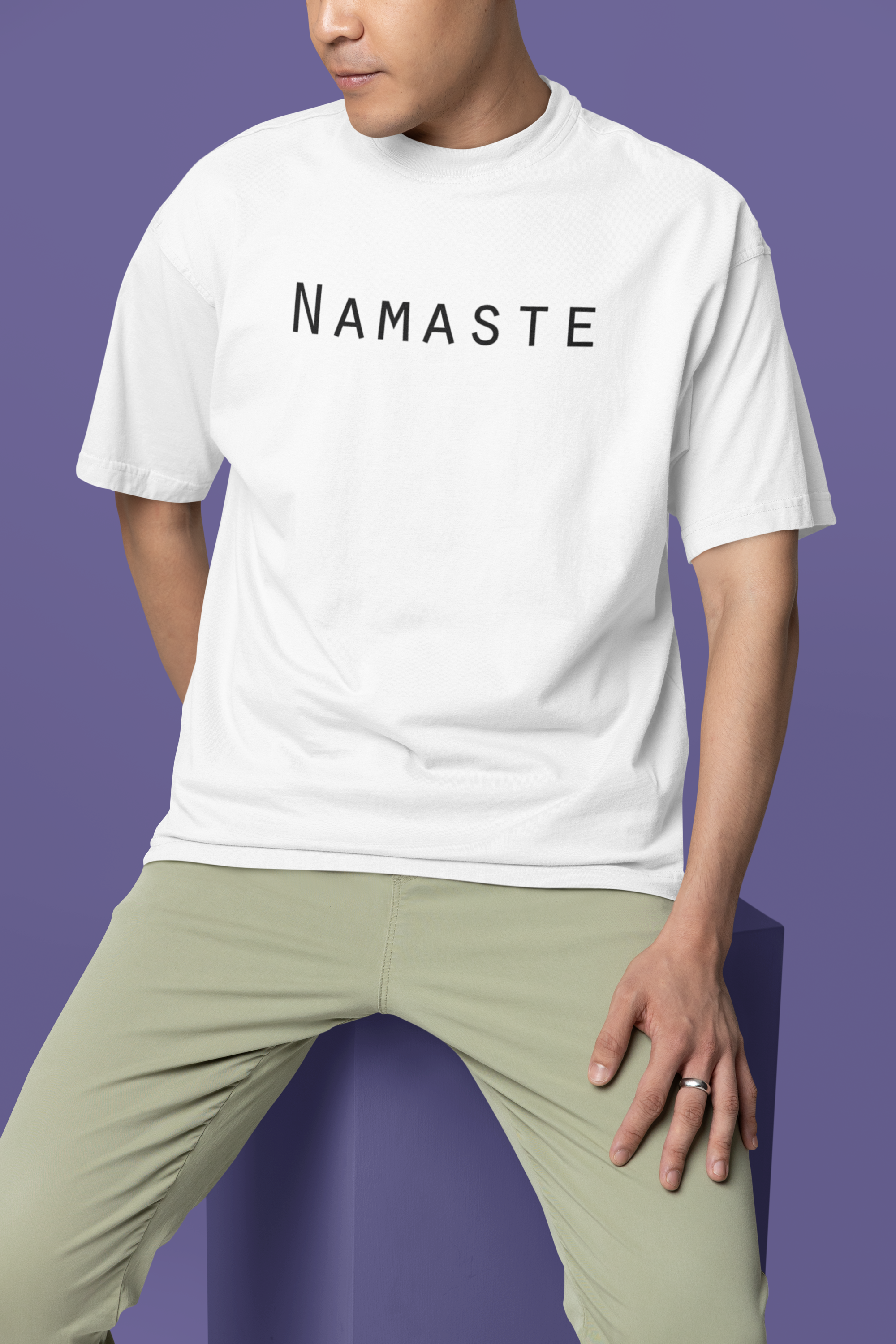 "NAMASTE" UNISEX OVERSIZE TEE