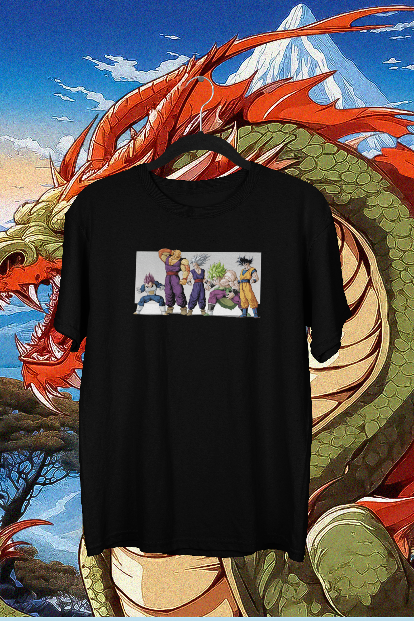 "DBZ TEAMUP" UNISEX OVERSIZE TEE