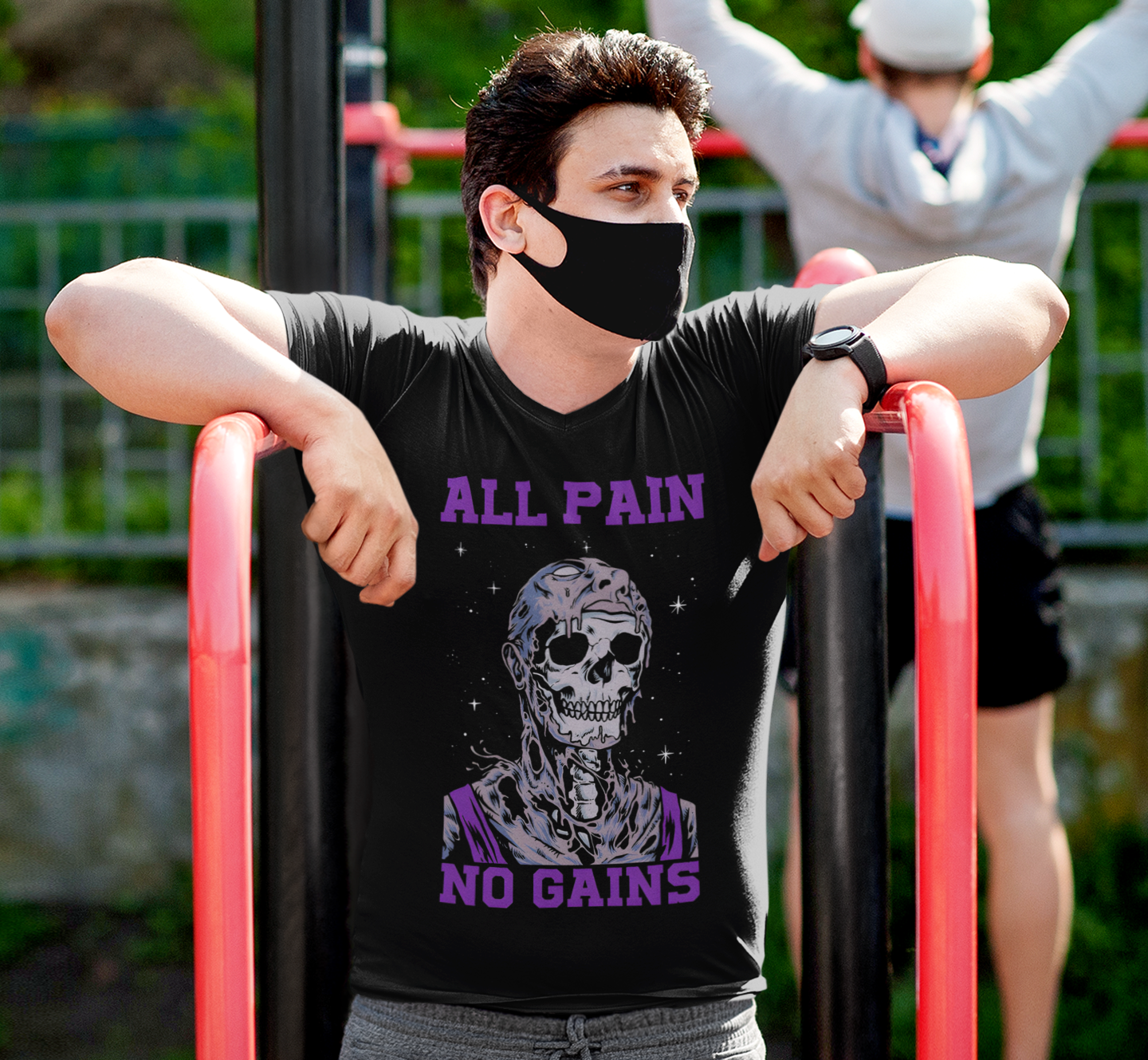 "All PAIN NO GAIN" REGULAR FIT TEE