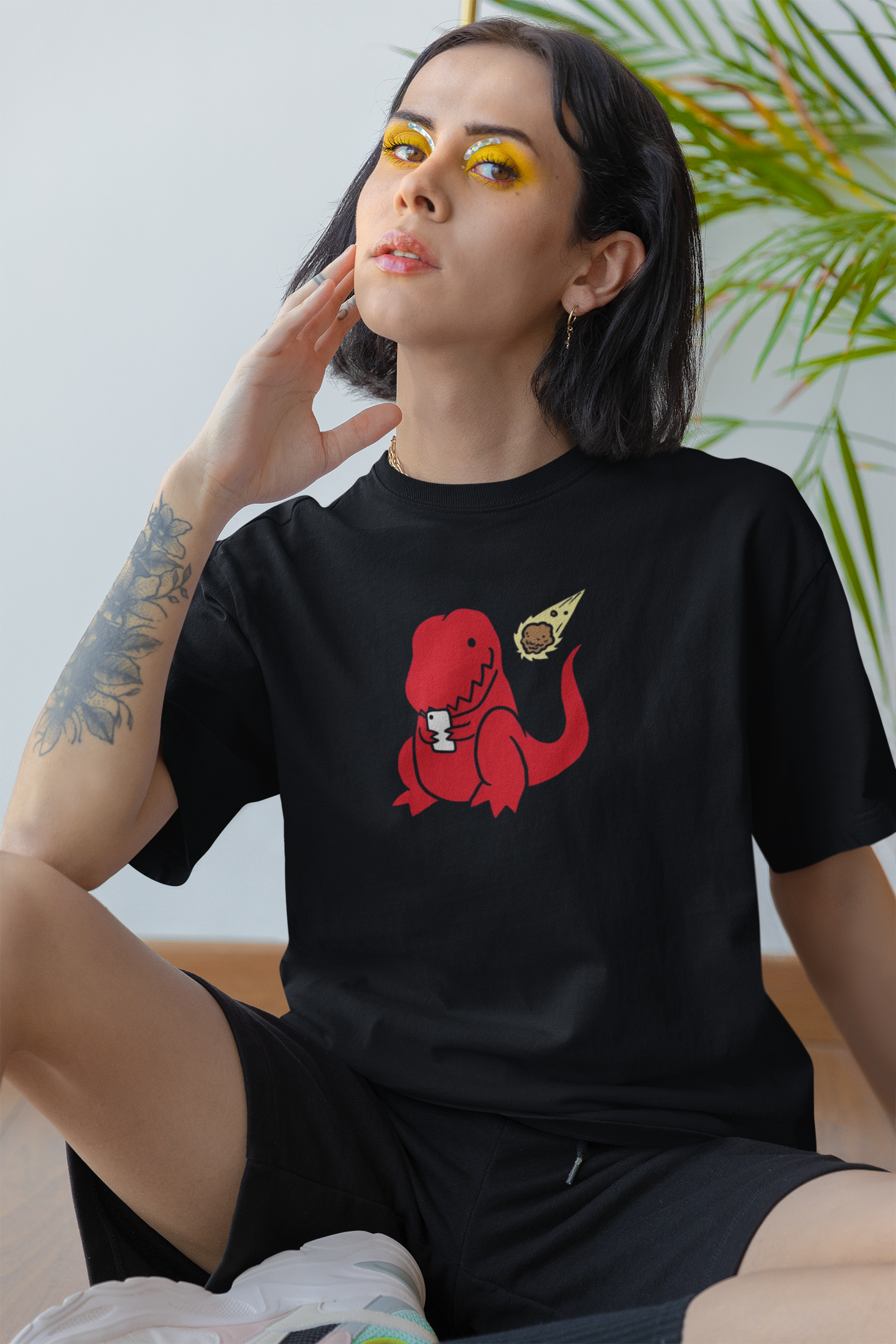 "END-O-SAURUS" UNISEX OVERSIZED TEE