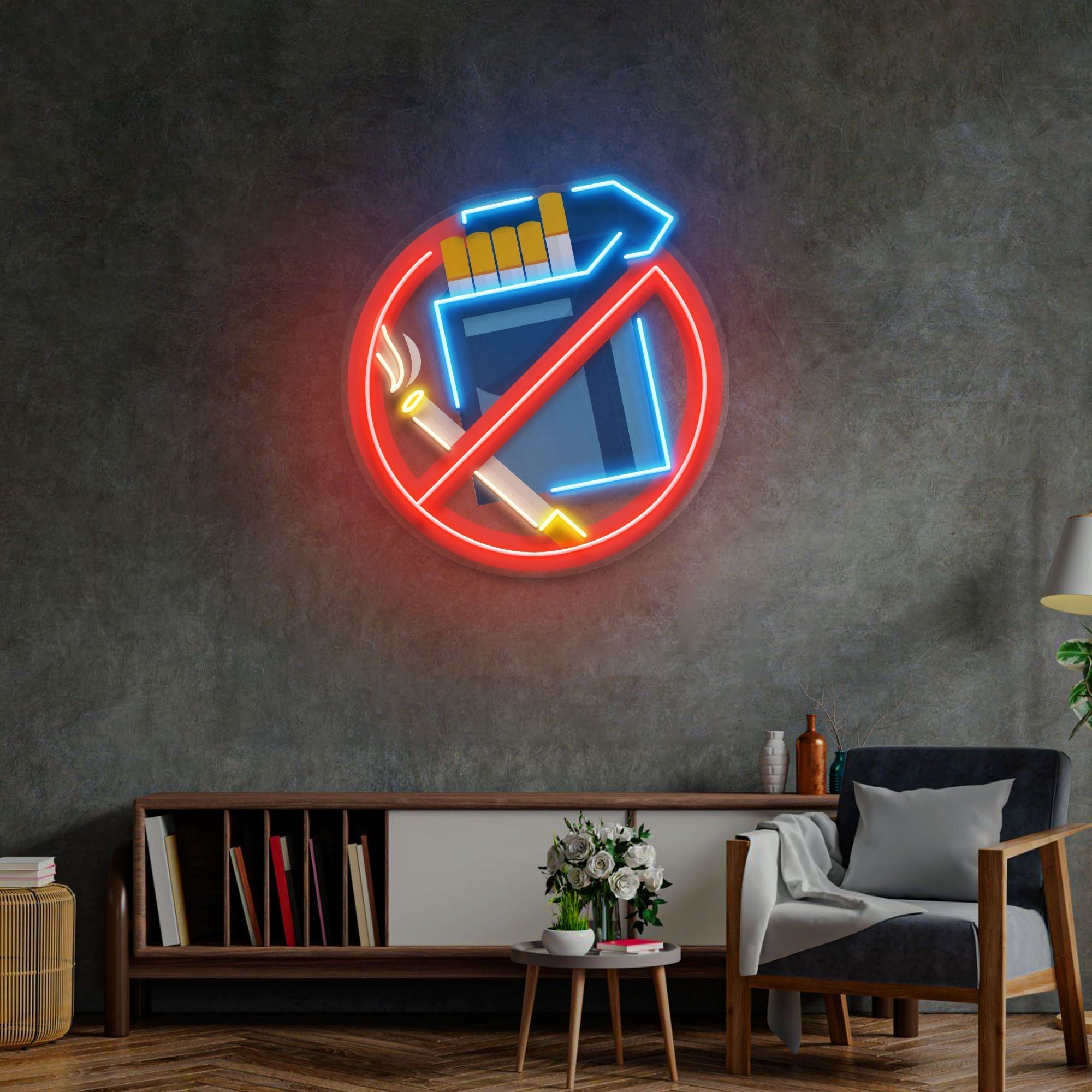 No Smoke LED Neon Sign Light Pop Art