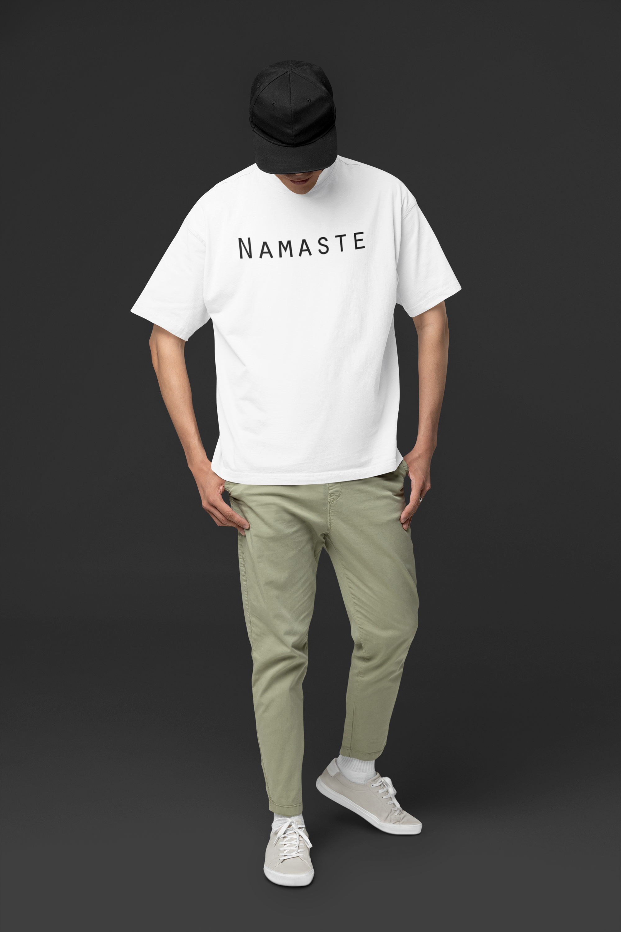 "NAMASTE" UNISEX OVERSIZE TEE