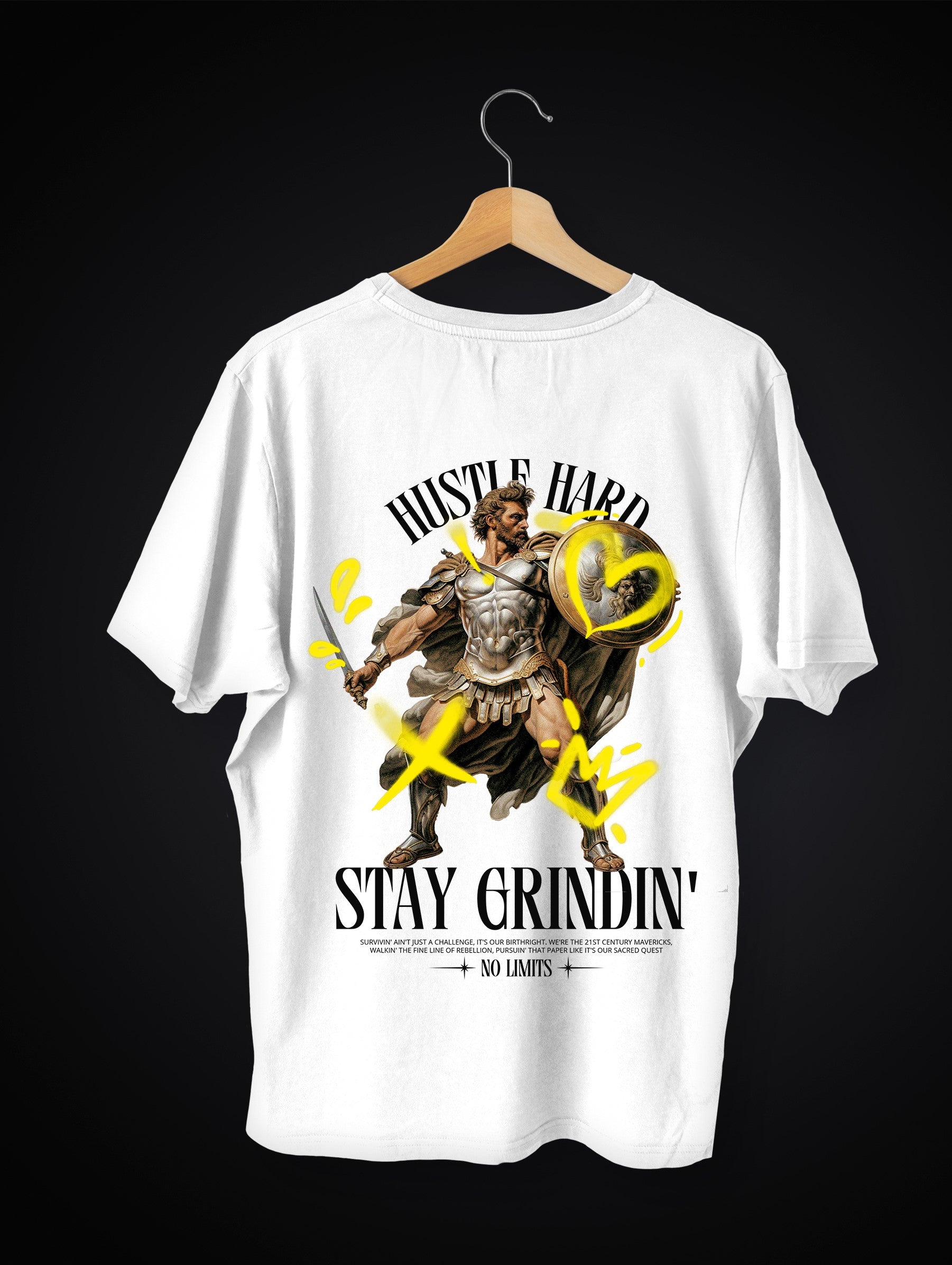 "STAY GRINDIN" UNISEX OVERSIZE TEE