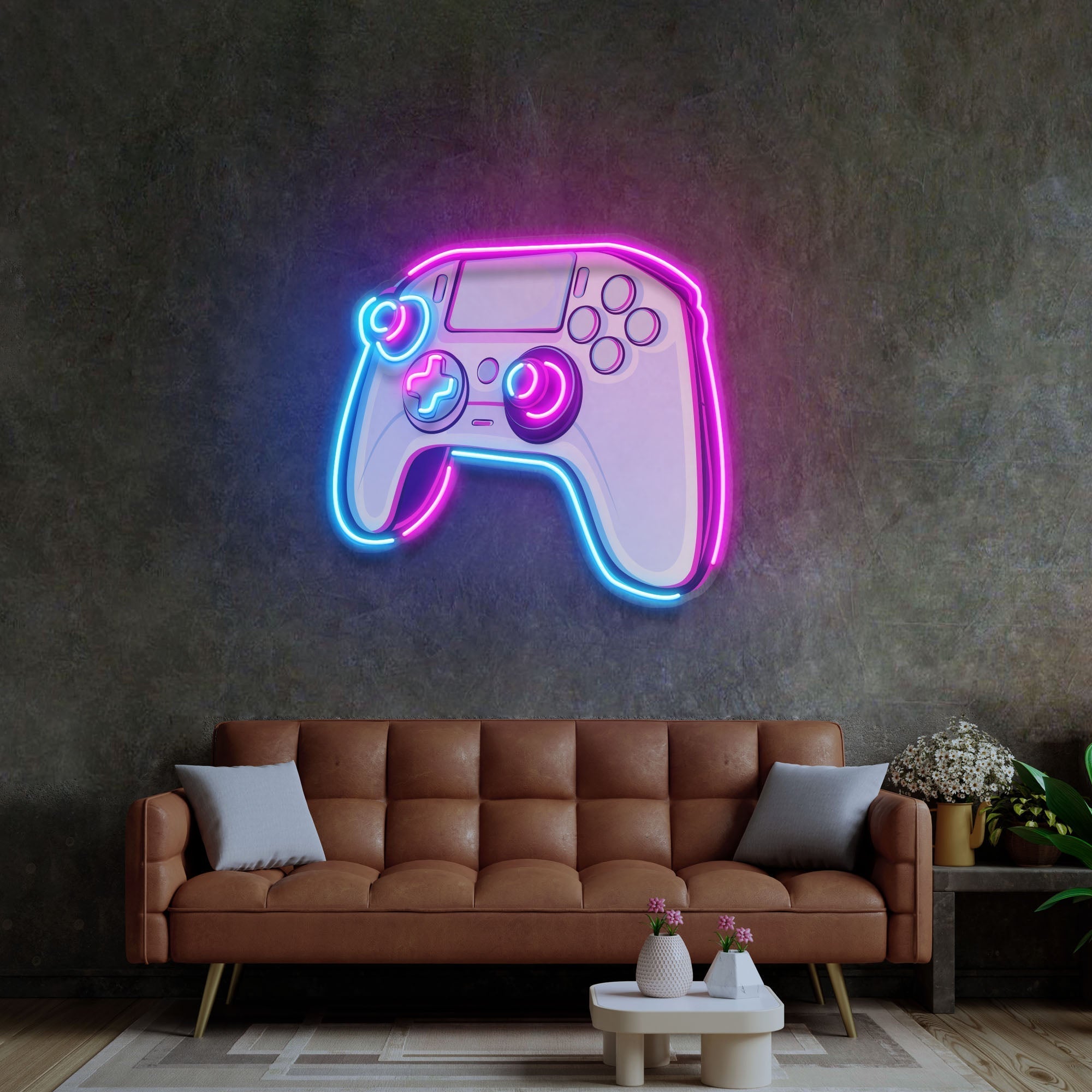 Stick Controller Cartoon LED Neon Sign Light Pop Art