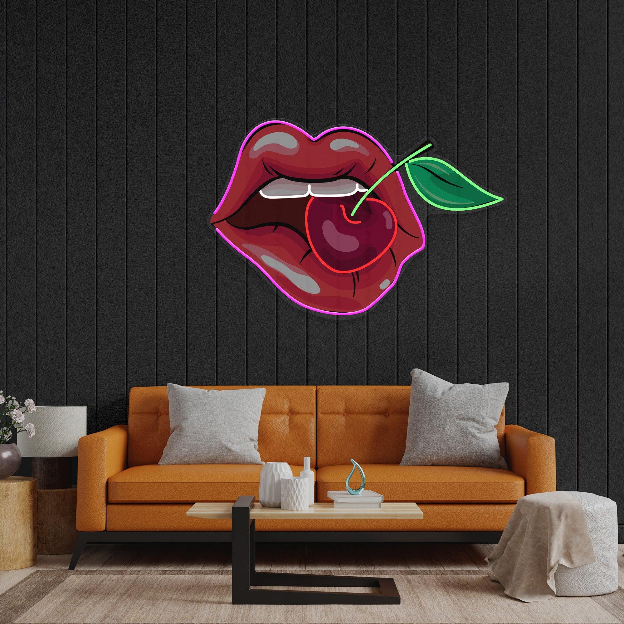 Sweet Cherry Led Neon Acrylic Artwork