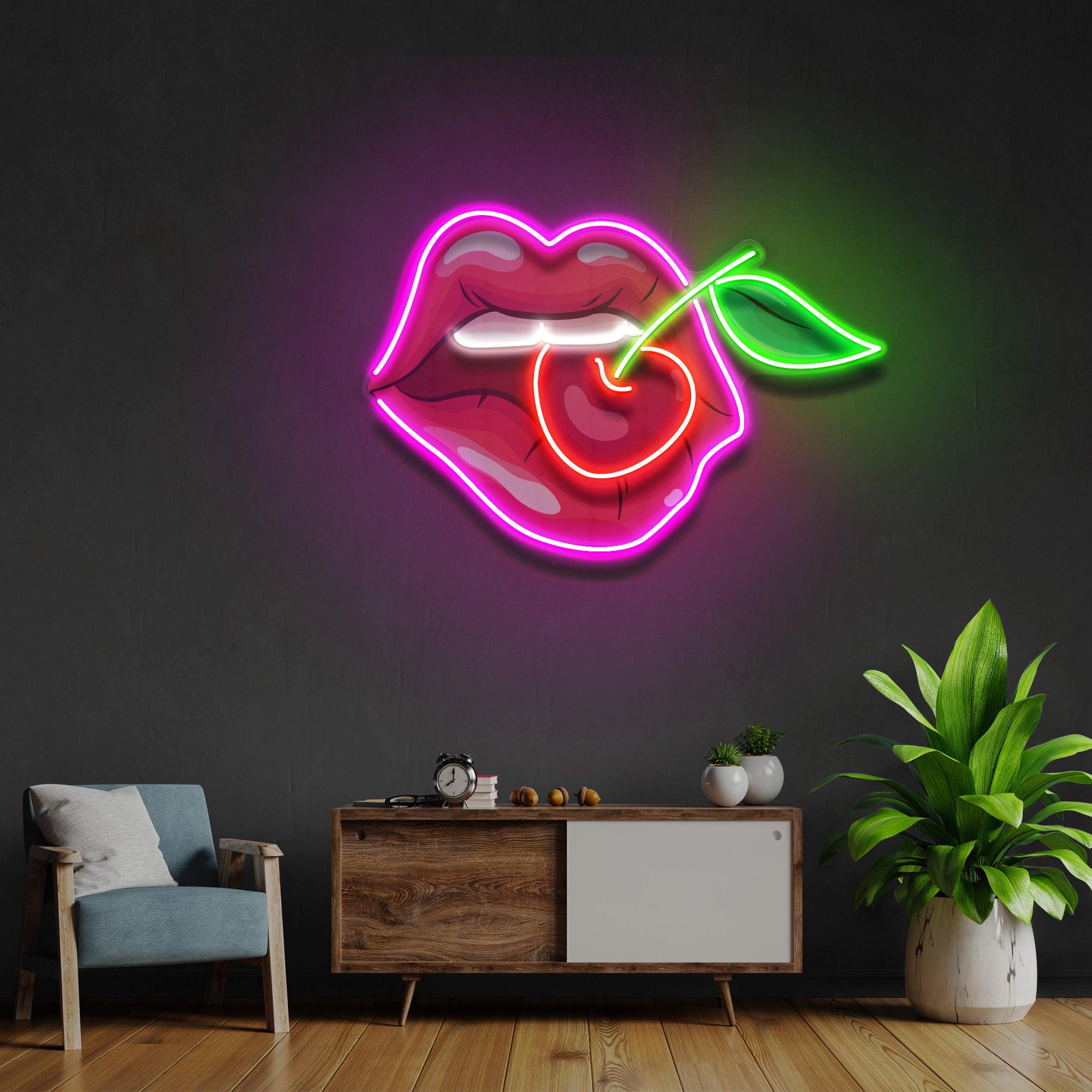 Sweet Cherry Led Neon Acrylic Artwork