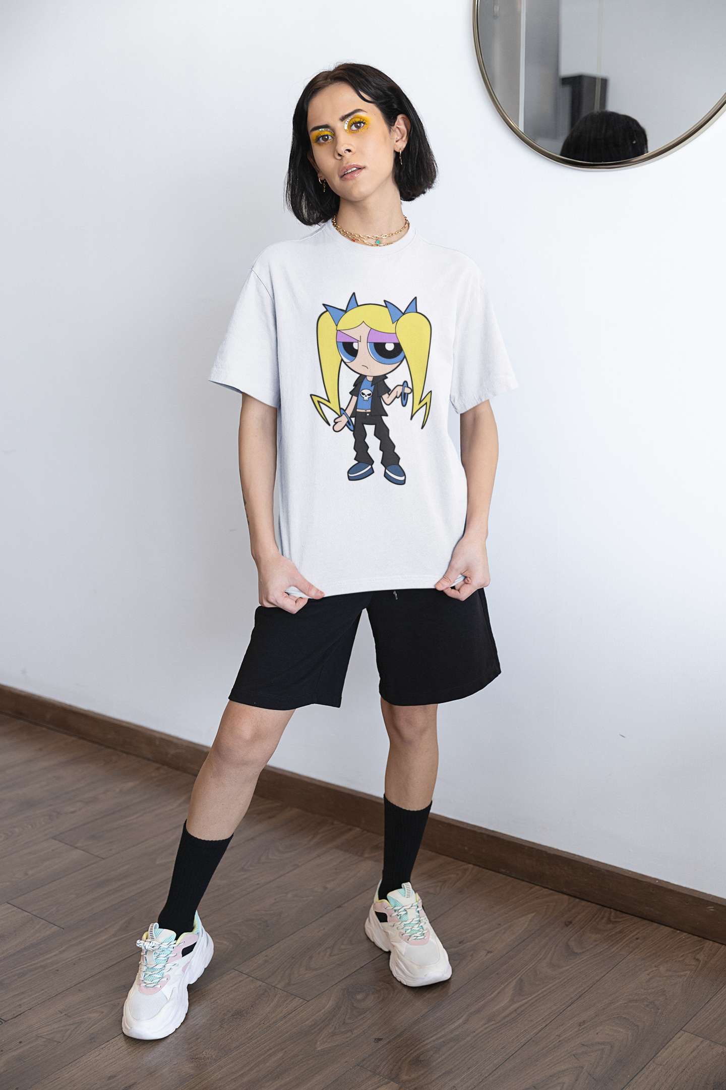 "BUBBLE'S PUNK LOOK" UNISEX OVERSIZE TEE