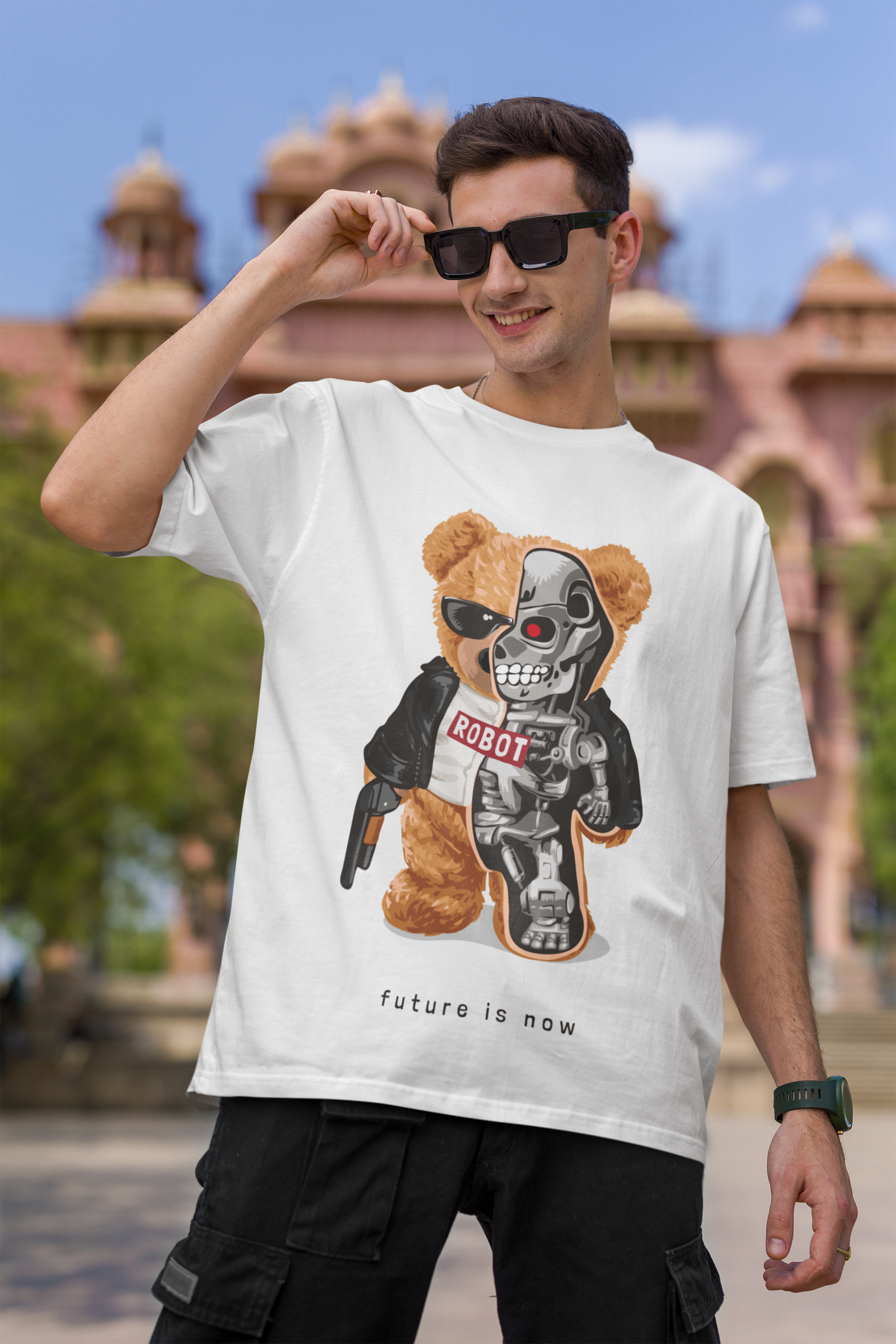 "TERMINATOR TEDDY" UNISEX OVERSIZE TEE